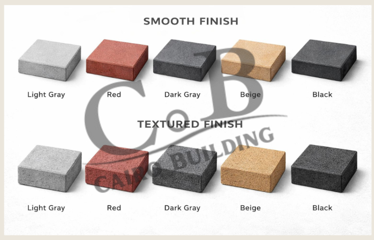 Square Interlocking Pavers &ndash; Hardstone / Machine Pressed 