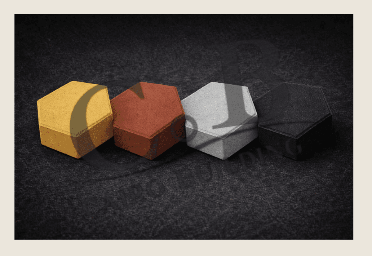 Hexagonal Interlocking Pavers &ndash; Hardstone / Machine Pressed 